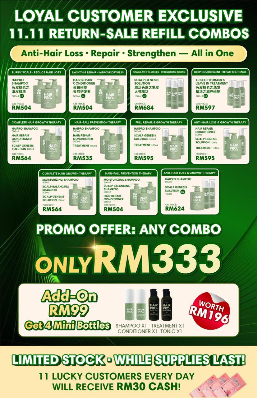 HAIRPRO 11.11 EXCLUSIVE LIMITED SET