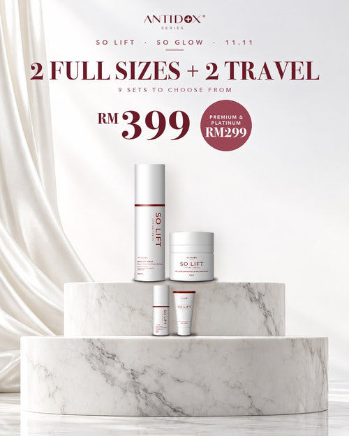 SOLIFT & SOGLOW 11.11 · 2 FULL SIZES + 2 TRAVEL SIZES