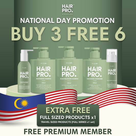 AUG HAIRPRO MERDEKA PROMOTION PACKAGE RM528 BUY 3 FREE 6