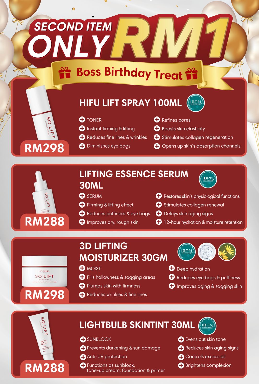 AUG SOLIFT FLASH SALES.