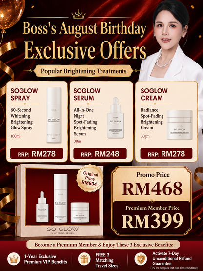 Set 6 Nighttime Glow Repair — SoGlow Spray, SoGlow Serum, SoGlow Cream