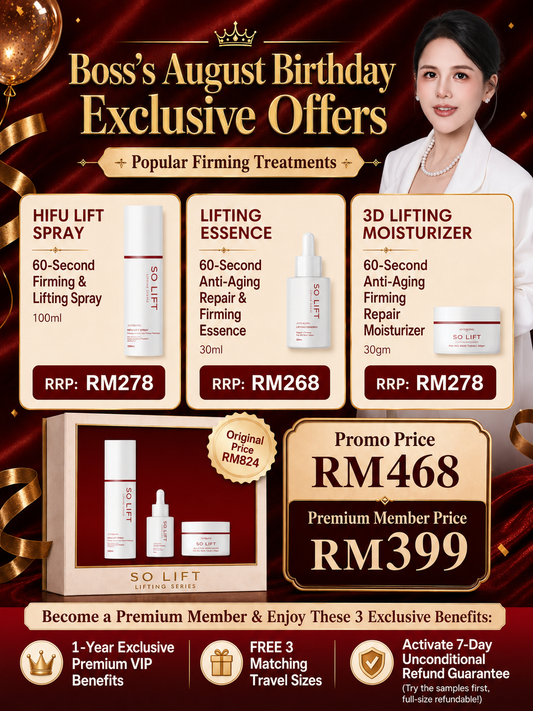 Set 1 Ultimate Lifting Trio — HIFU Lift Spray, Lifting Essence, 3D Lifting Moisturizer