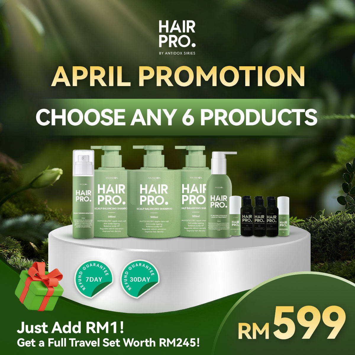 APRIL HAIRPRO RM599 CHOOSE ANY 6