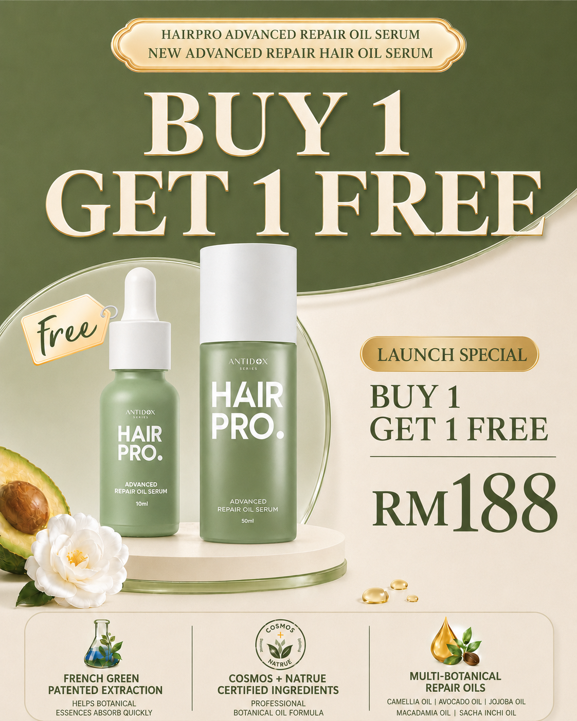 AUG26 HAIRPRO NEW LAUNCH SERUM RM188