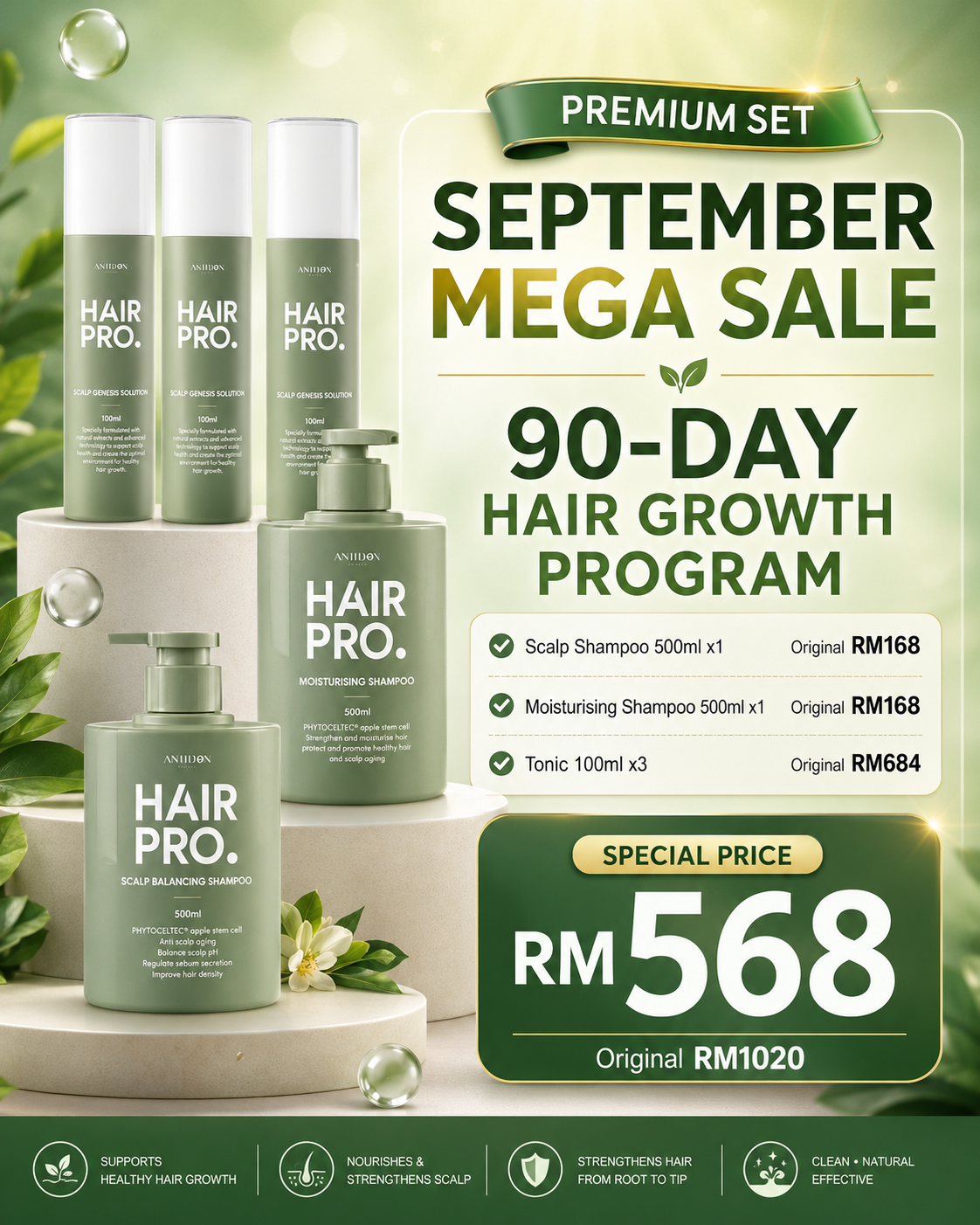 SEP26 HAIRPRO MONTHLY BUNDLE RM568