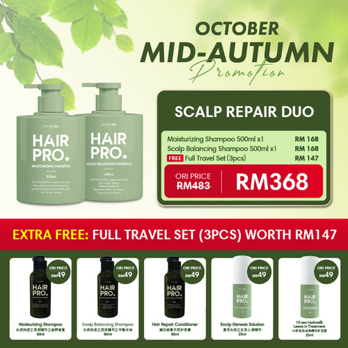 OCT HAIRPRO PROMOTION PACKAGE RM368 BUY 2 FREE 3 MOIST & SCALP