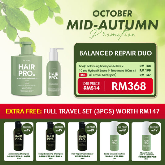OCT HAIRPRO PROMOTION PACKAGE RM368 BUY 2 FREE 3 SCALP & TREAT