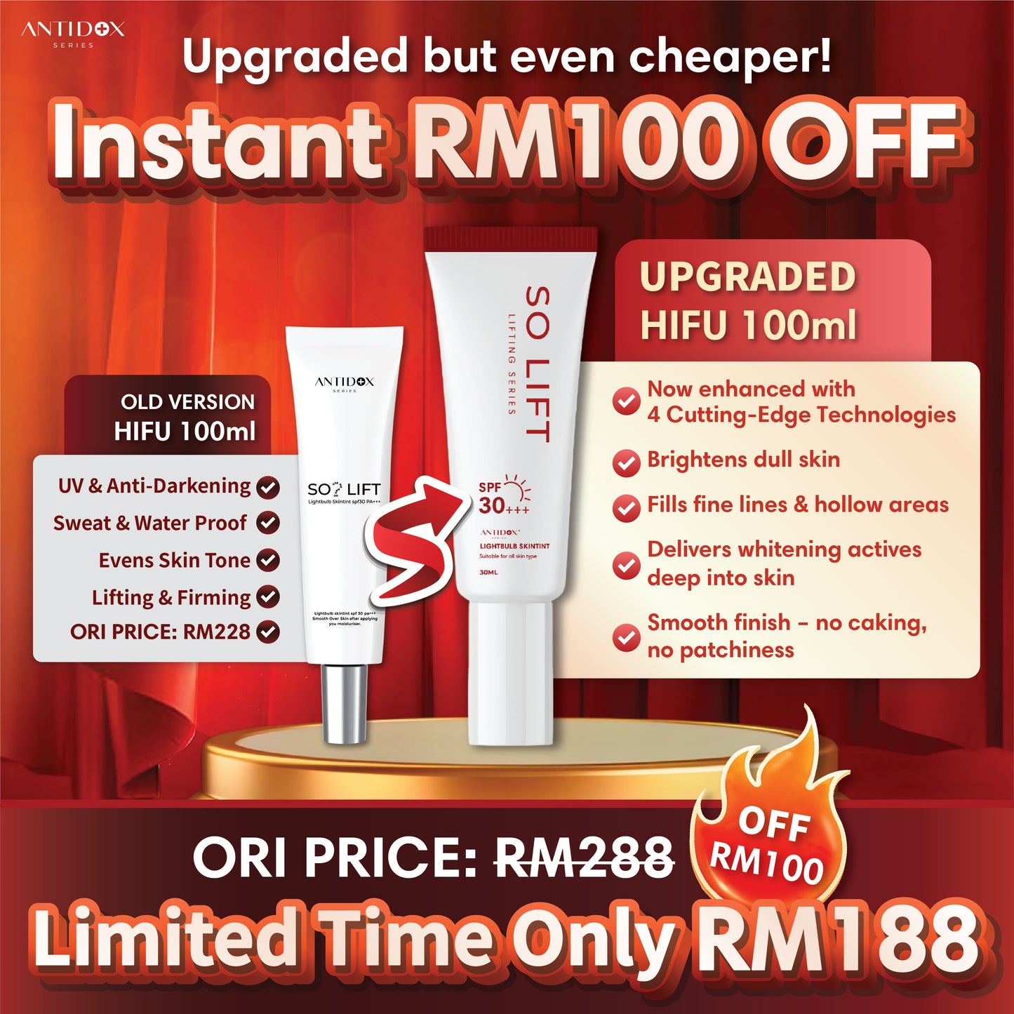 JULY SOLIFT 2.0 LAUNCHING PROMOTION RM100 OFF