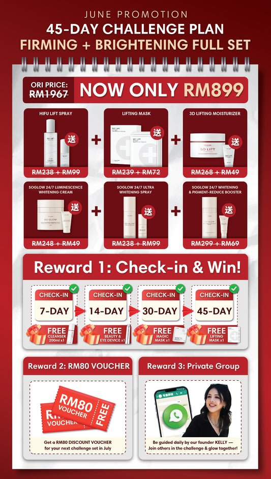 JUNE SOLIFT CHALLENGE PACKAGE 45天美白去皱祛斑挑战