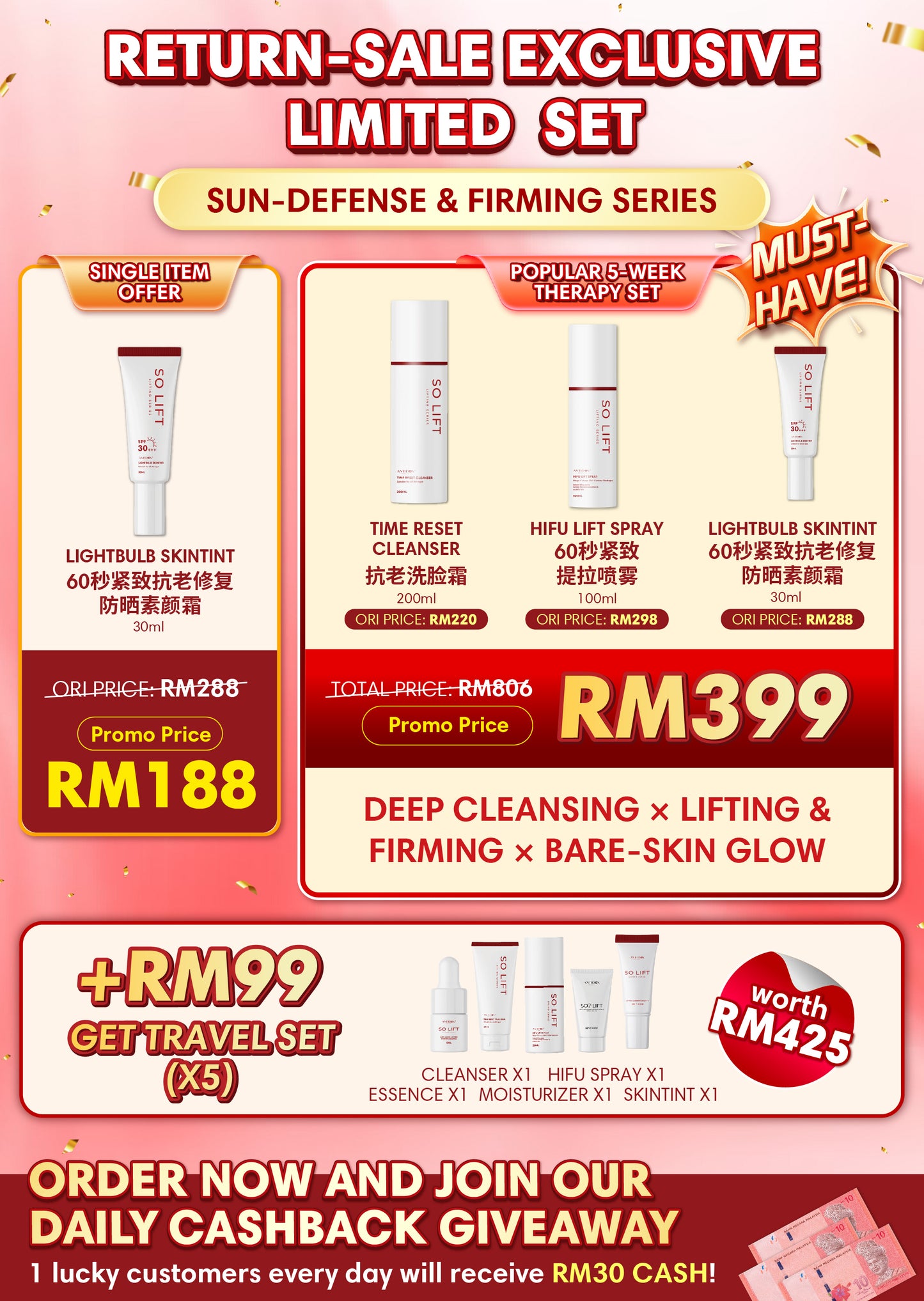 SOLIFT RETURN SALE EXCLUSIVE LIMITED SET